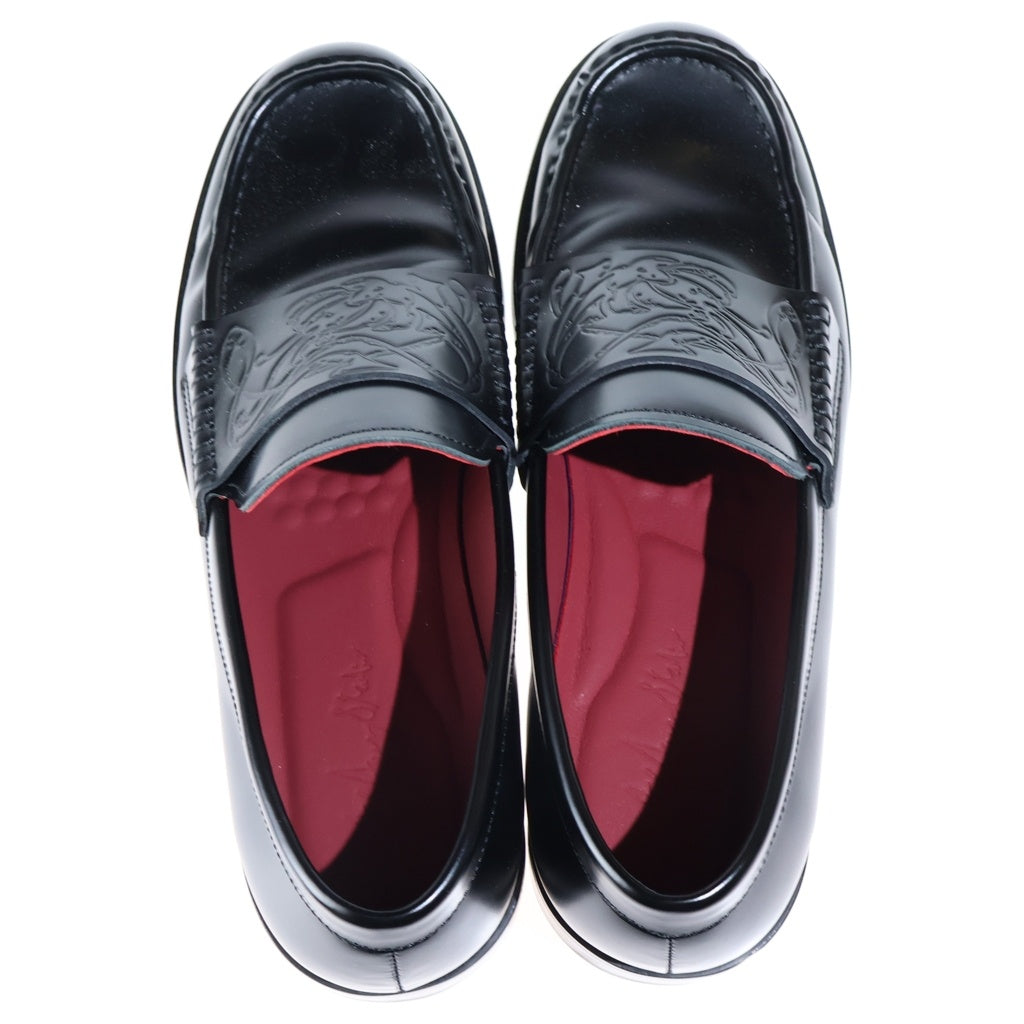 NO BRAND(ノーブランド) 【JCAESAR】ジェイシーザー VAMPIRE LOAFER ヴァンパイア ローファー ブラック/レッド