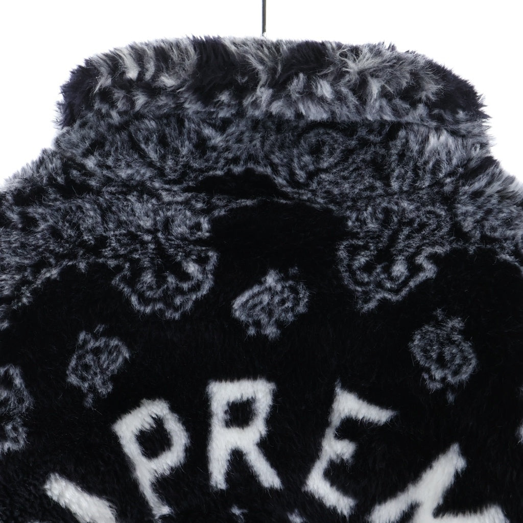 SUPREME(シュプリーム) 21SS Bandana Faux Fur Bomber Jacket ペイズリー ファージャケット ブラウン