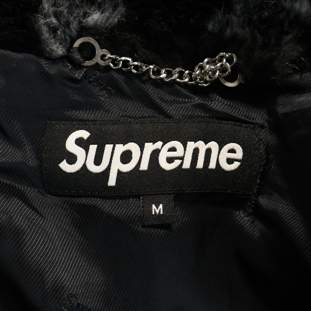 SUPREME(シュプリーム) 21SS Bandana Faux Fur Bomber Jacket ペイズリー ファージャケット ブラウン
