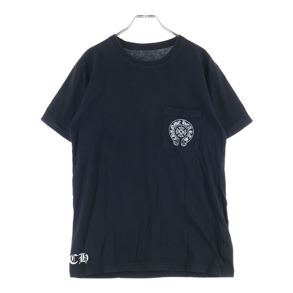 CHROME HEARTS(クロムハーツ) THE HEROES PROJECT ザ ヒーローズ プロジェクト ホースシュープリント 半袖Tシャツ カットソー ブラック