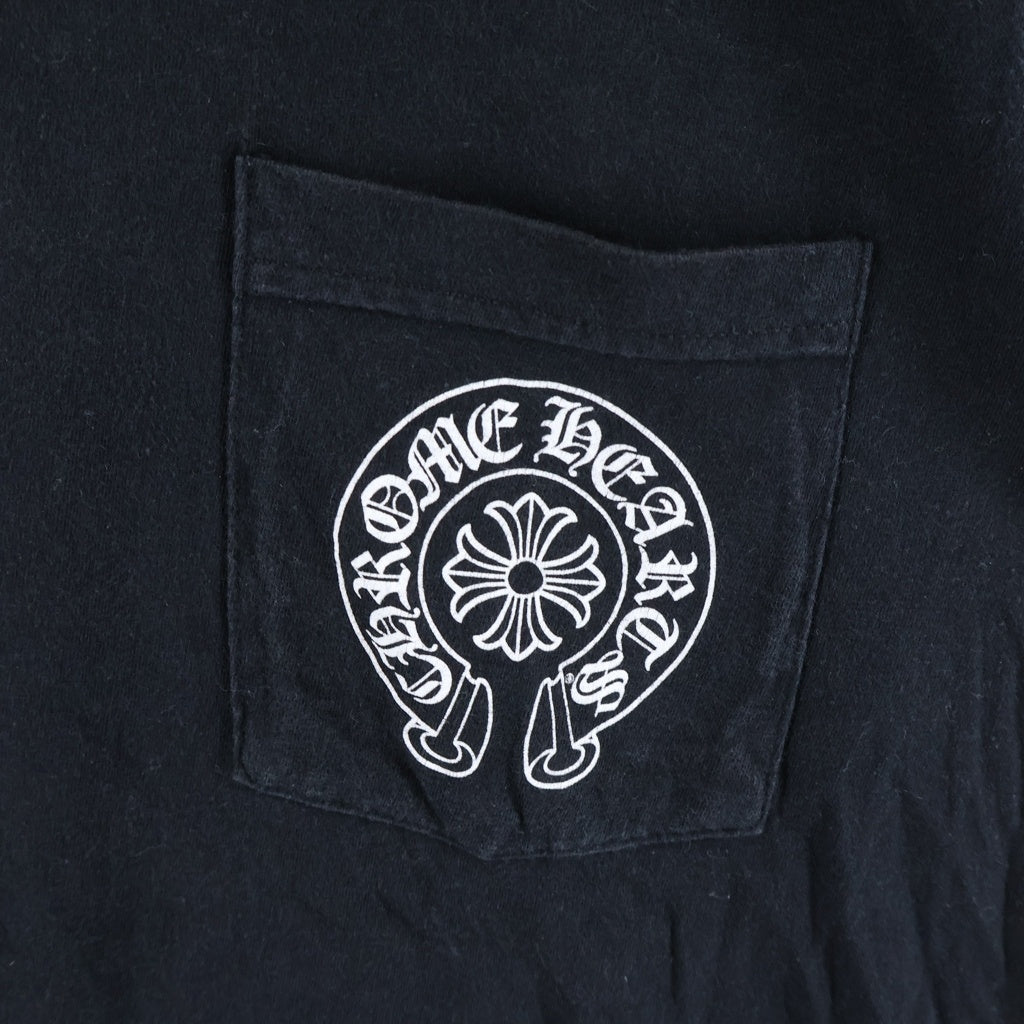 CHROME HEARTS(クロムハーツ) THE HEROES PROJECT ザ ヒーローズ プロジェクト ホースシュープリント 半袖Tシャツ カットソー ブラック
