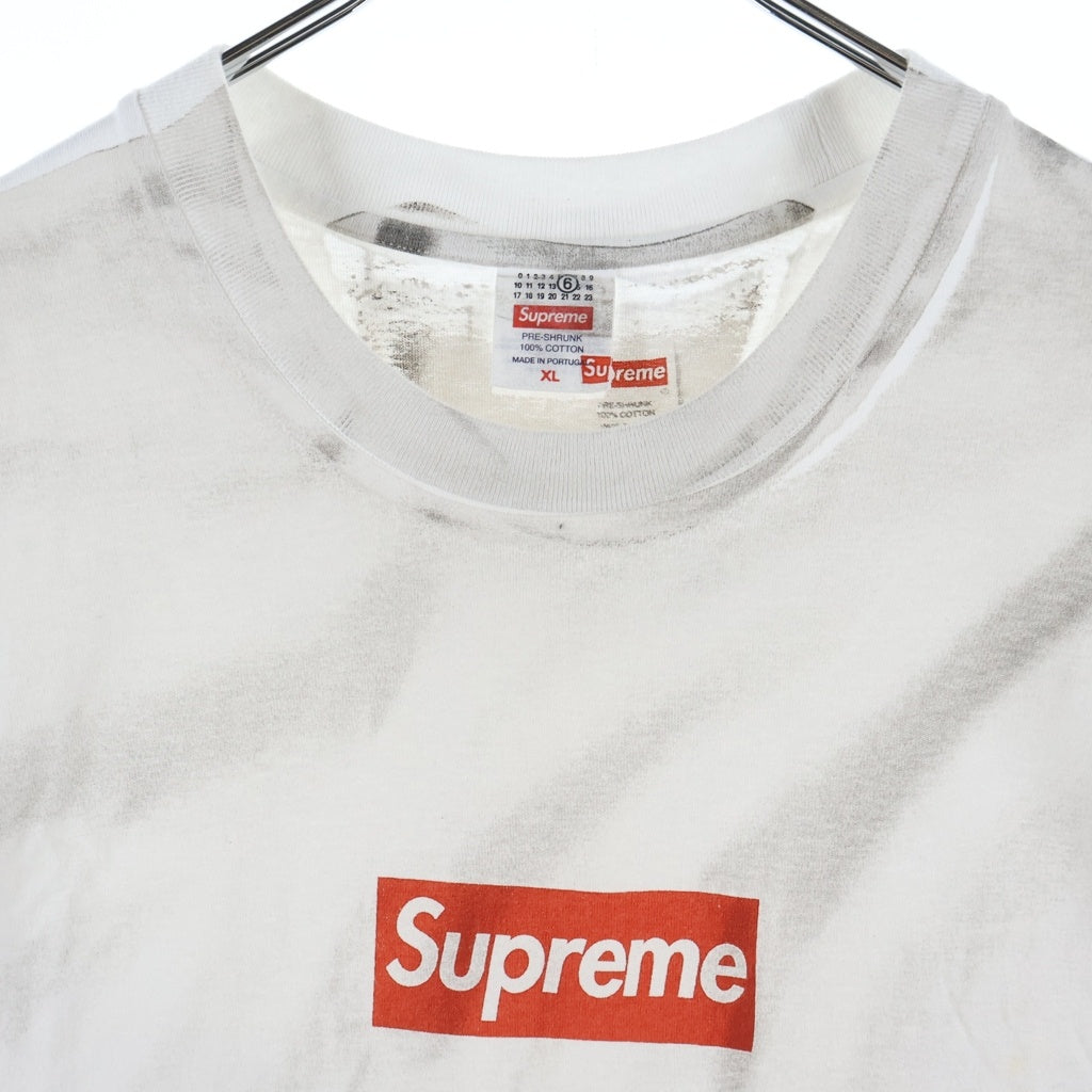 SUPREME(シュプリーム) 24SS ×MM6 Maison Margieria Box Logo Tee メゾンマルジェラ ボックスロゴ クルーネック半袖Tシャツ カットソー ホワイト