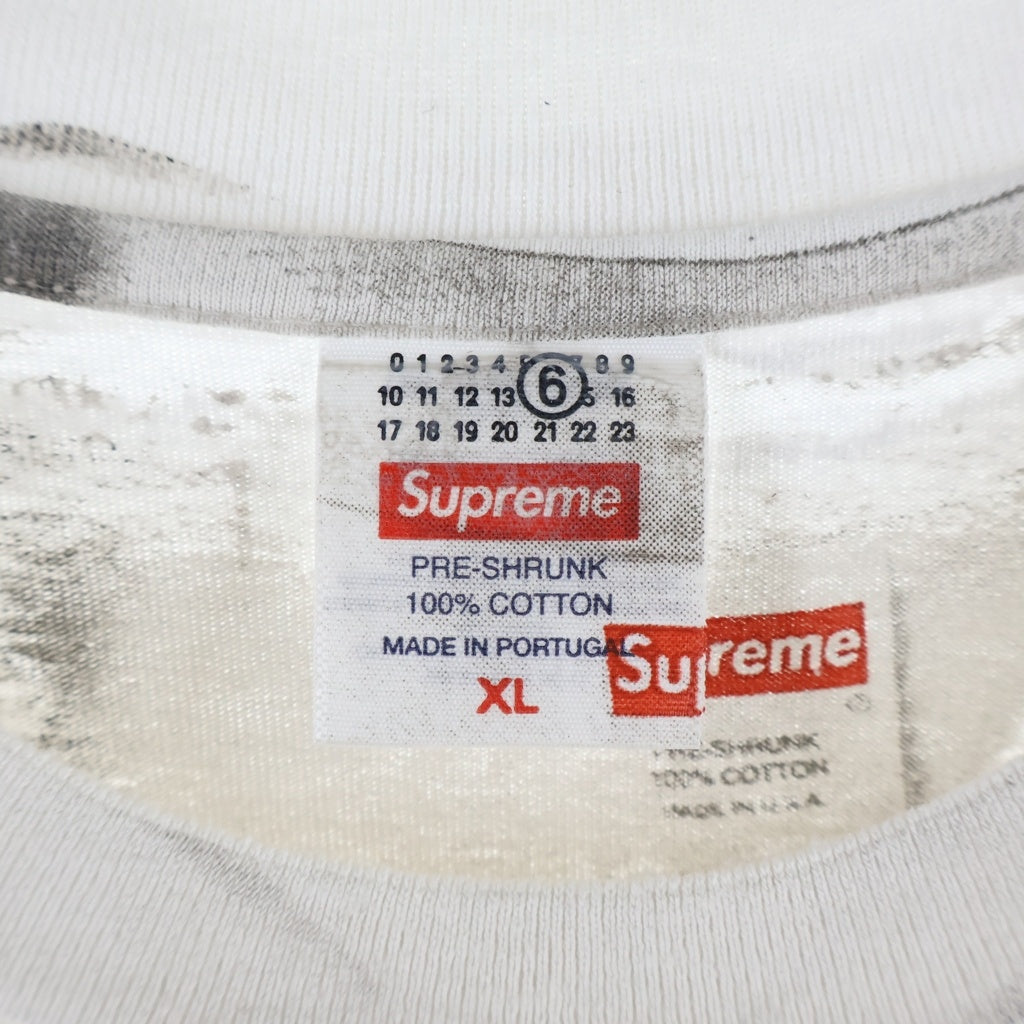 SUPREME(シュプリーム) 24SS ×MM6 Maison Margieria Box Logo Tee メゾンマルジェラ ボックスロゴ クルーネック半袖Tシャツ カットソー ホワイト