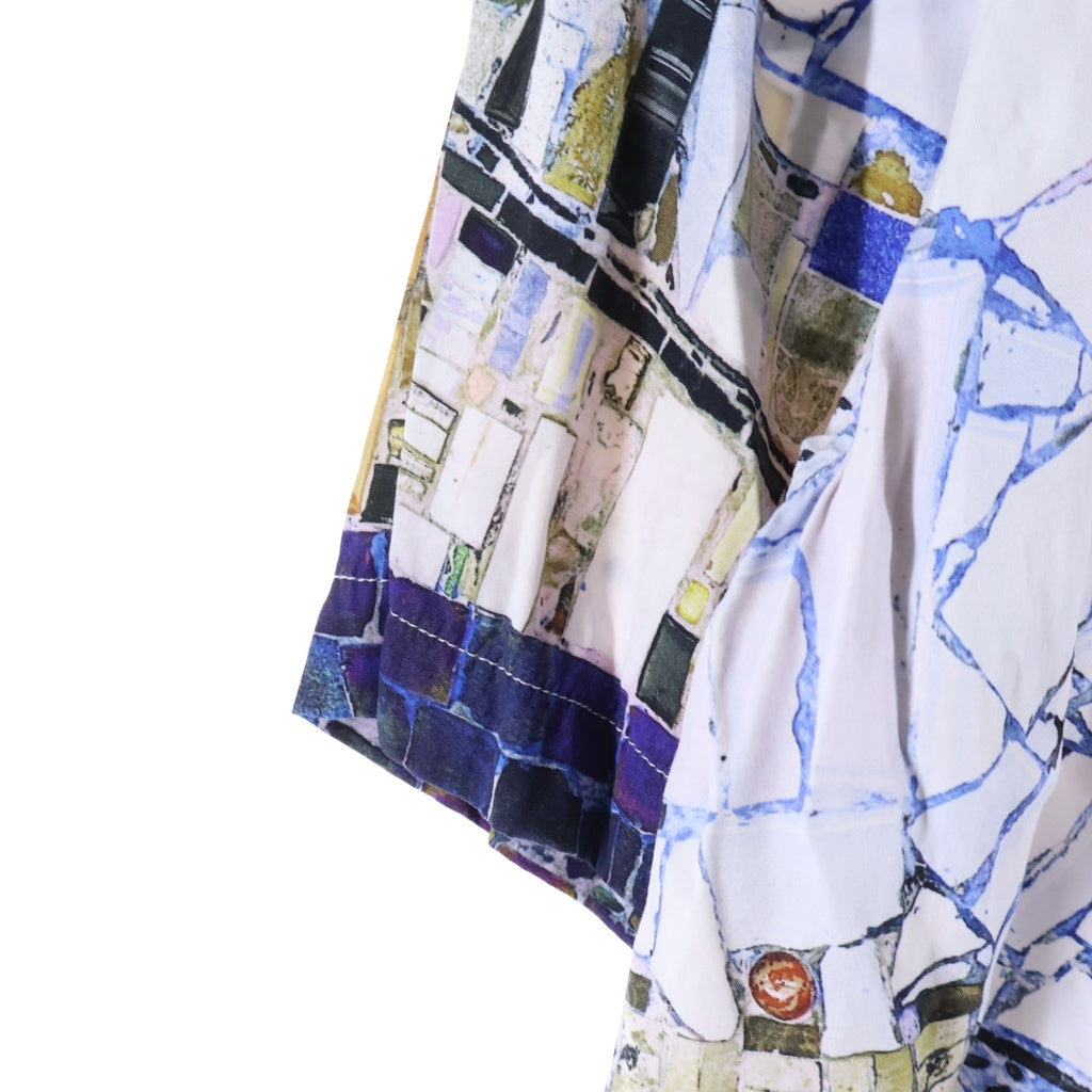 SUPREME(シュプリーム) 24SS Mosaic S/S Shirt モザイク 半袖開襟シャツ ブルー