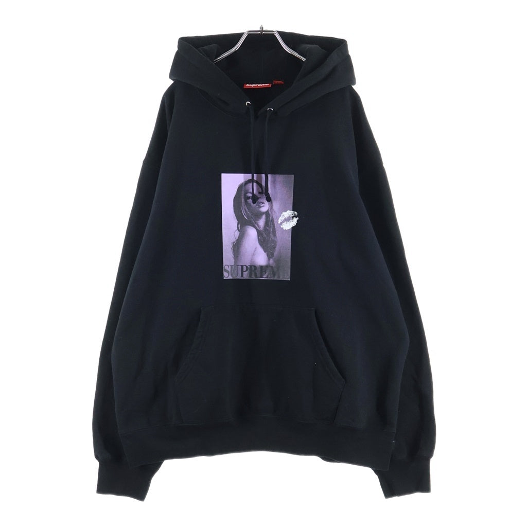 SUPREME(シュプリーム) 24AW Kate Moss Hooded Sweatshirt ケイトモス フォトプリント フーディー プルオーバースウェットパーカー ブラック