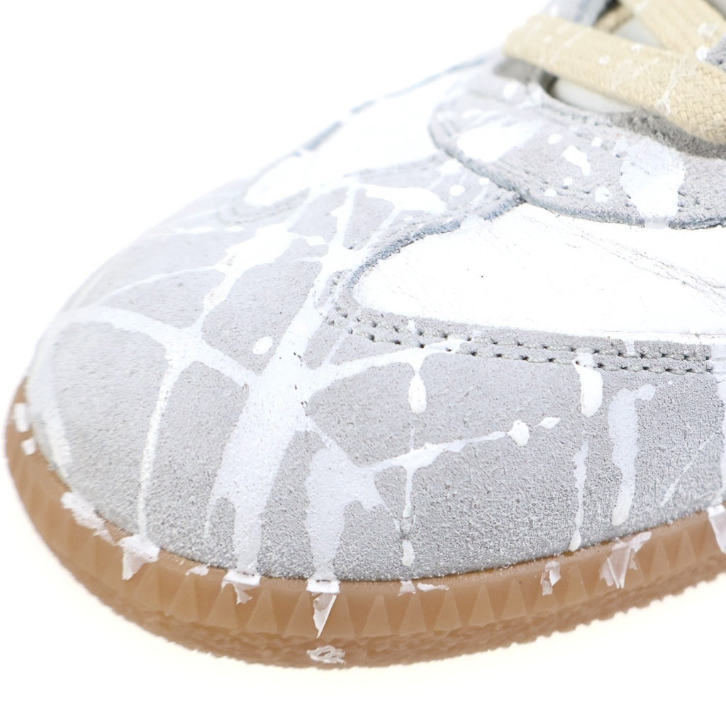 Maison Margiela(メゾンマルジェラ) REPLICA ペンキジャーマントレーナー ローカットスニーカーシューズ ホワイト