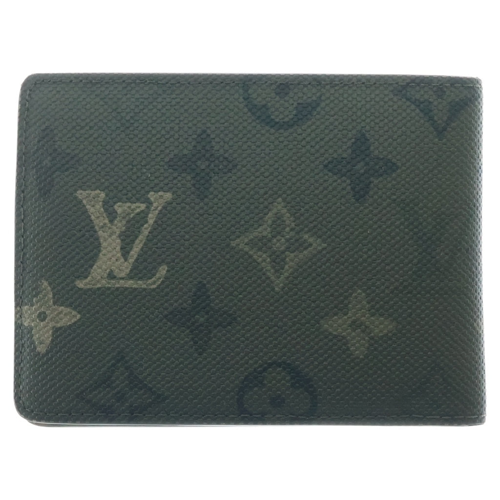 LOUIS VUITTON(ルイヴィトン) モノグラム ポルトフォイ ユミュルティプル 二つ折り レザー 財布 ウォレット グリーン ICチップ M27058