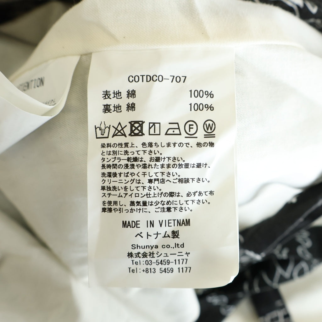 Children of the discordance(チルドレンオブザディスコーダンス) VINTAGE BANDANA PATCH WORK ROBE ヴィンテージバンダナ ワークローブ ペイズリー コート ブラック COTDCO-707