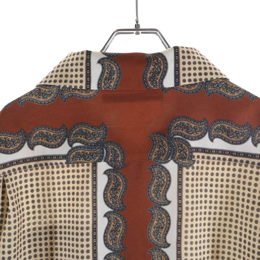 Children of the discordance(チルドレンオブザディスコーダンス) PERSONAL DATA PRINT SHIRT パーソナルデータプリント 総柄長袖シャツ ブラウン COTDSH-122D