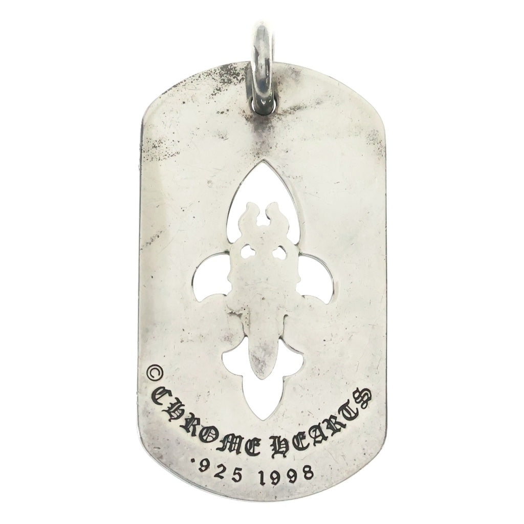 CHROME HEARTS(クロムハーツ) D TAG LRG FLE DAG フレアダガードッグタグ ネックレストップ シルバー