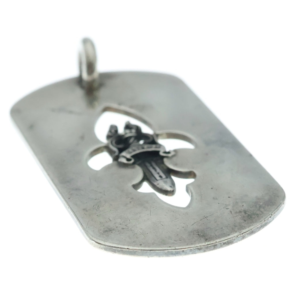 CHROME HEARTS(クロムハーツ) D TAG LRG FLE DAG フレアダガードッグタグ ネックレストップ シルバー