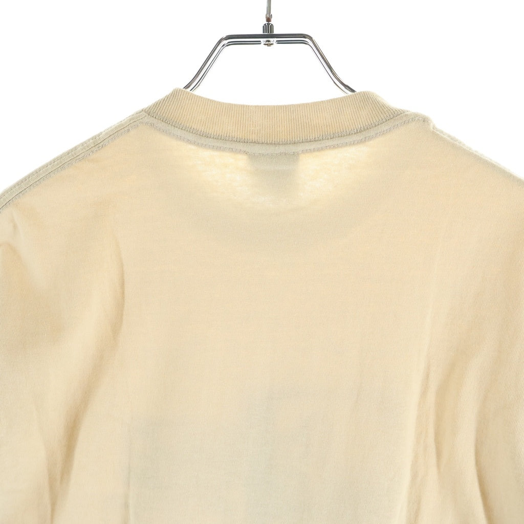 STUSSY(ステューシー) 00S OLD デッドストック Television 紺タグ グラフィックプリント クルーネック 半袖Tシャツ カットソー ベージュ