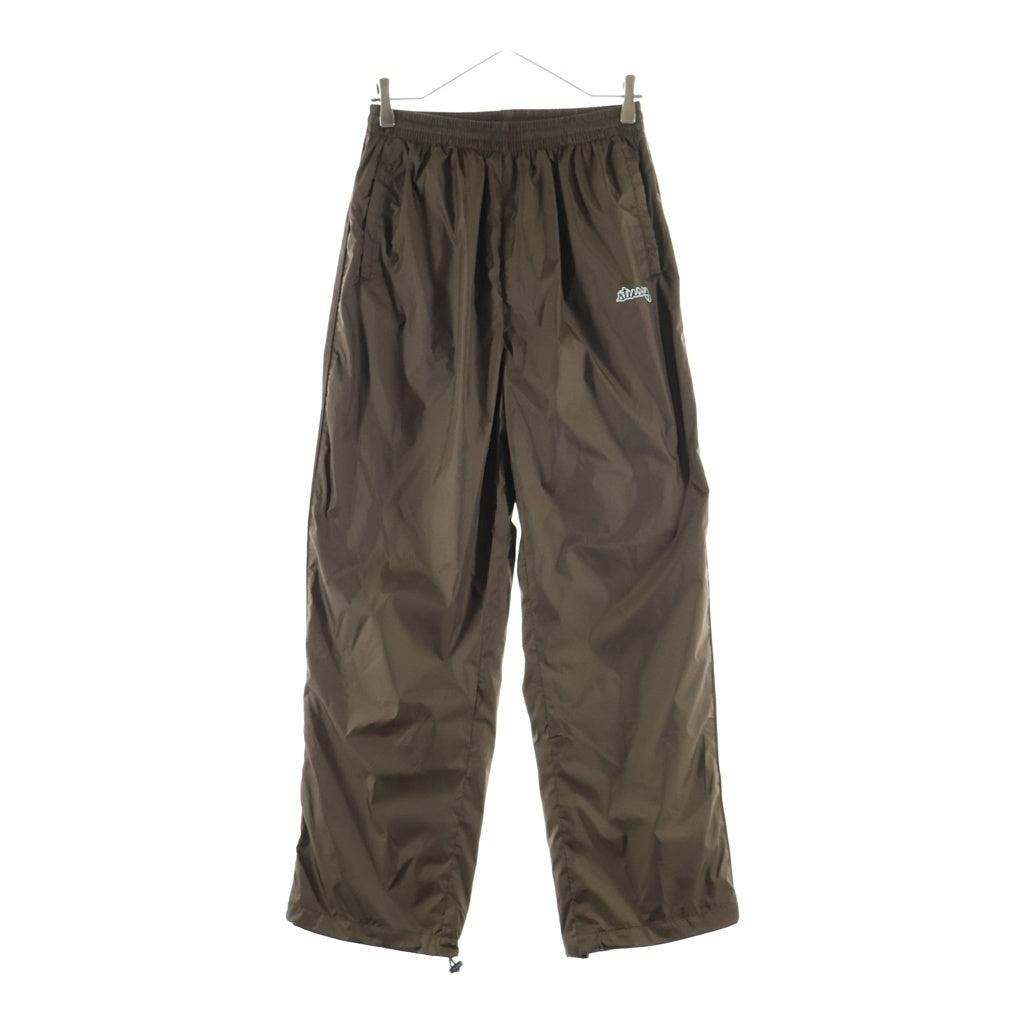 STUSSY(ステューシー) 00S OLD デッドストック ロゴプリント ナイロントラックパンツ ブラウン