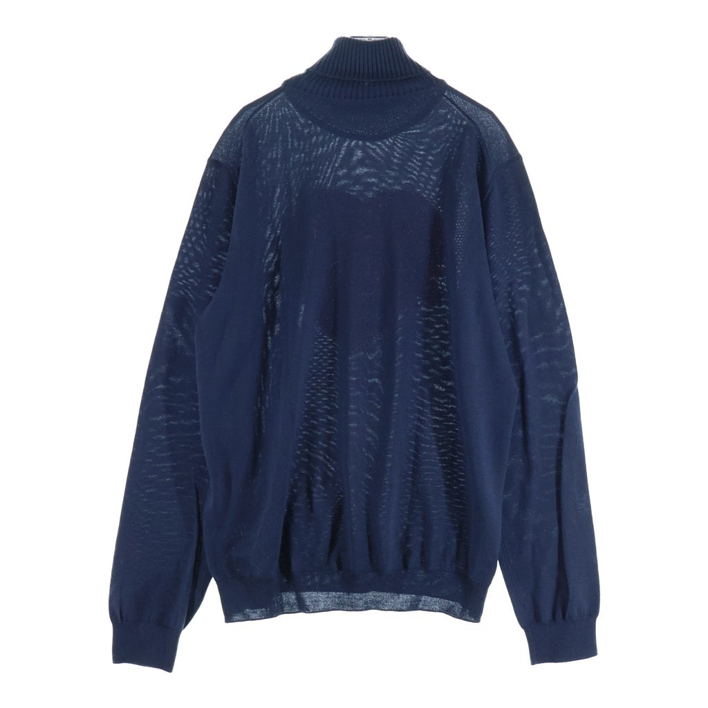 LOUIS VUITTON(ルイヴィトン) 22SS ×NIGO インタルシアハート ロゴ ウール ハイネック ニット セーター ネイビー RM221M ZLL HMN05W