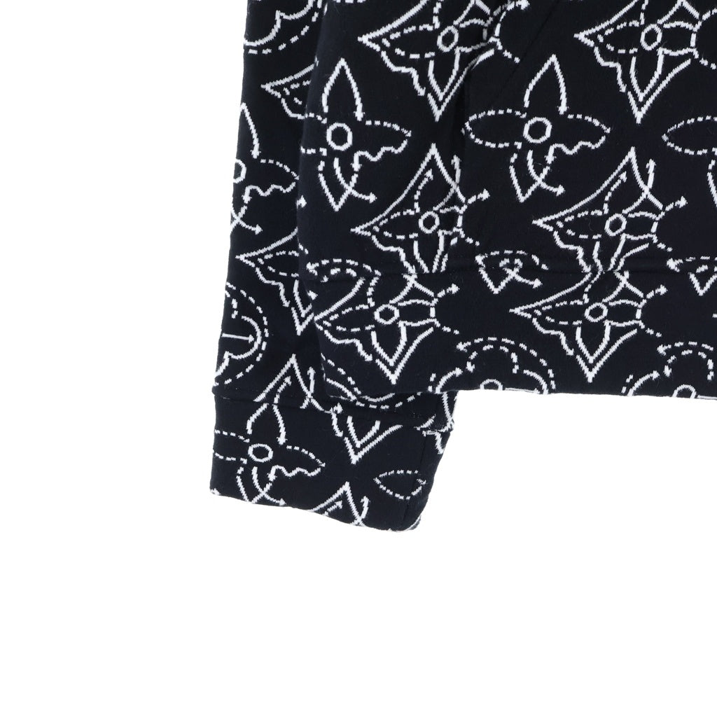 LOUIS VUITTON(ルイヴィトン) NBA モノグラム ストゥラティージ フラワー キルテッド ジップアップパーカー ブラック RM212M DM0 HLY12W