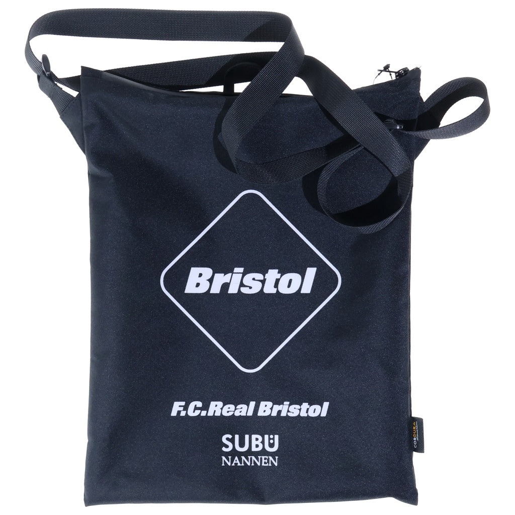 F.C.R.B./F.C.Real Bristol/FCRB(エフシーアールビー/エフシーレアルブリストル) 20AW ×SUBU SANDAL スブ ロゴ刺繍 ウインター パテッド ナイロン サンダル ブラック FCRB-202109