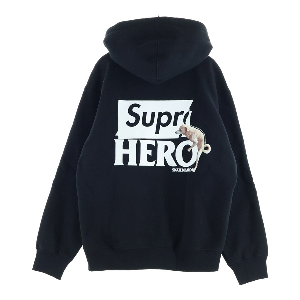 SUPREME(シュプリーム) 22SS ×ANTIHERO Hooded Sweatshirt アンタイヒーロー フーディー プルオーバーパーカー ブラック