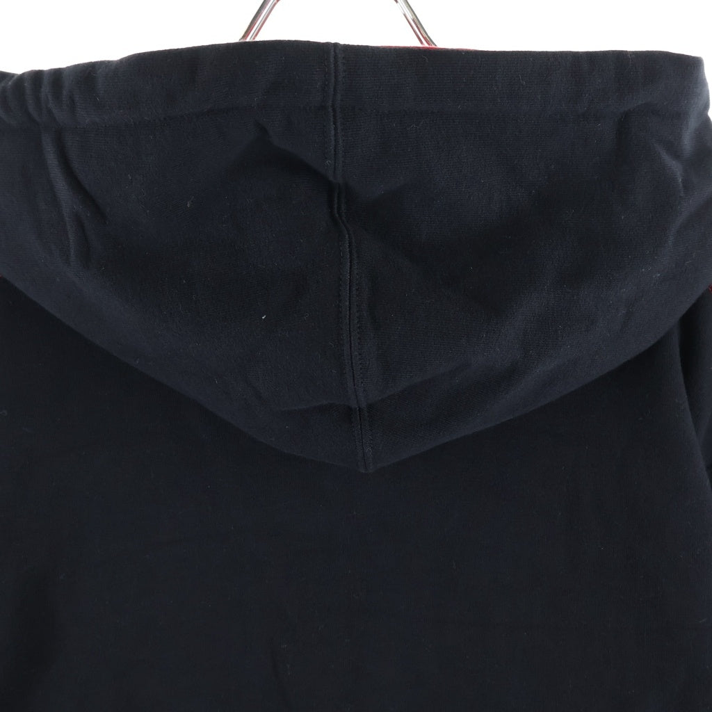 SUPREME(シュプリーム) 19SS Contrast Embroidered Hooded Sweatshirt コントラスト エムブロイダード フーデッド スウェットシャツ ブラック