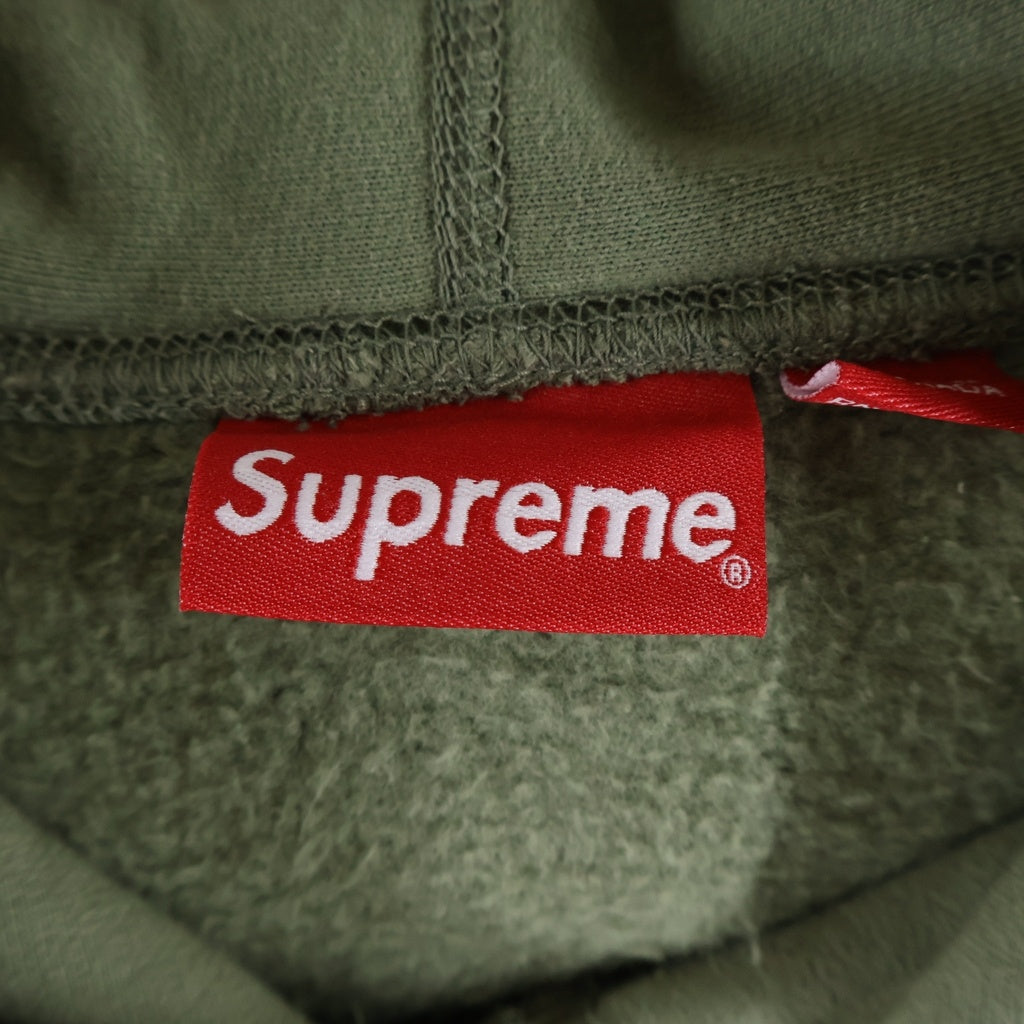 SUPREME(シュプリーム) 20AW Cross Box Logo Hooded Sweatshirt クロスボックスロゴ フーディー プルオーバーパーカー ライト オリーブ