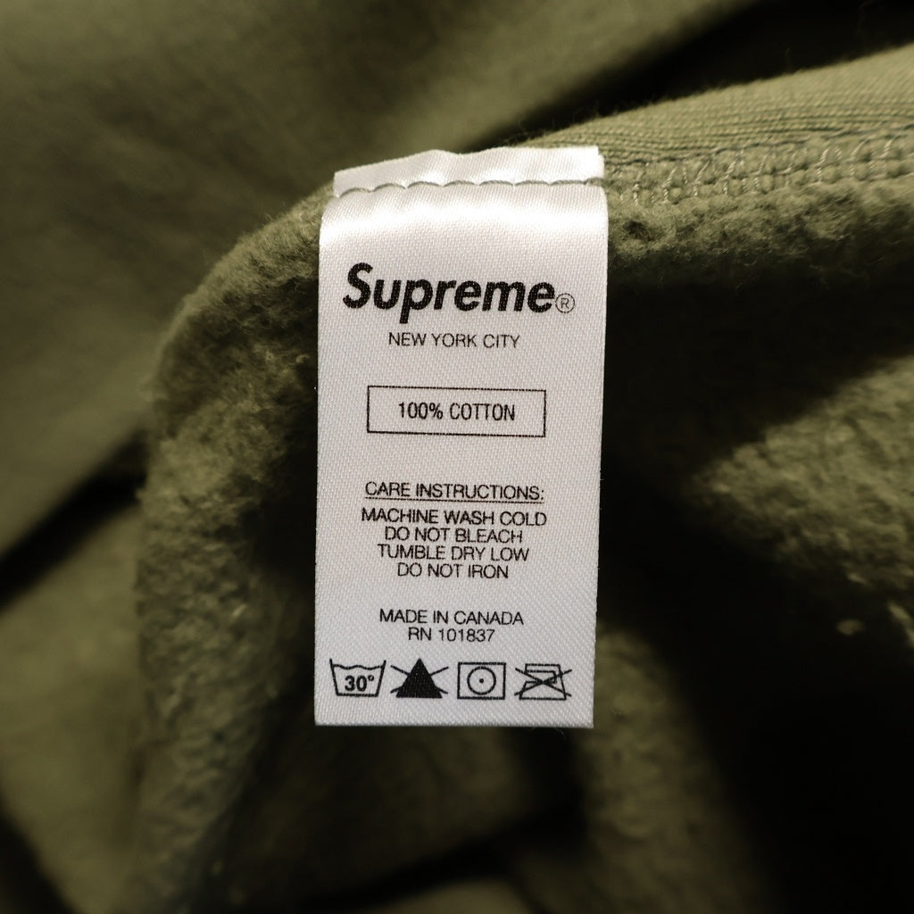 SUPREME(シュプリーム) 20AW Cross Box Logo Hooded Sweatshirt クロスボックスロゴ フーディー プルオーバーパーカー ライト オリーブ
