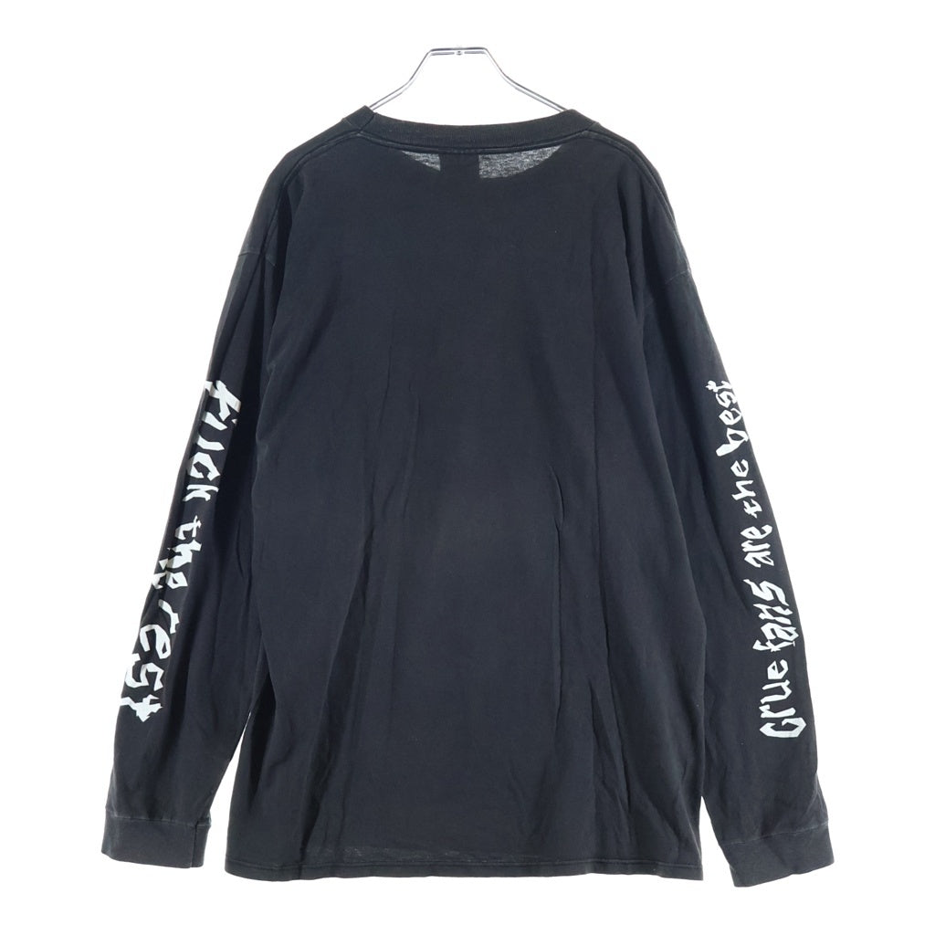 VINTAGE(ヴィンテージ) Motley Crue Everybody Wants a Piece of the Action フロントプリント 長袖Tシャツ ブラック