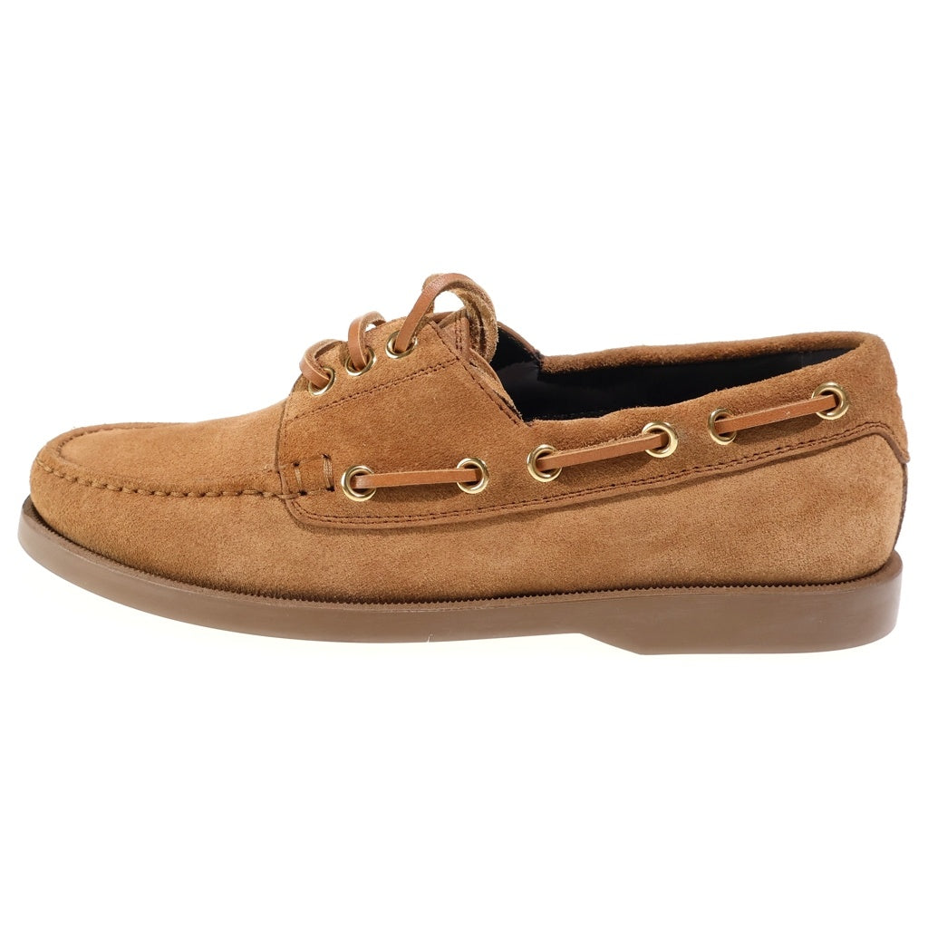 CELINE(セリーヌ) Bateau Dark Havana バトー ダークハバナ レースアップ スエードレザーローファー レディース ブラウン 363585122C
