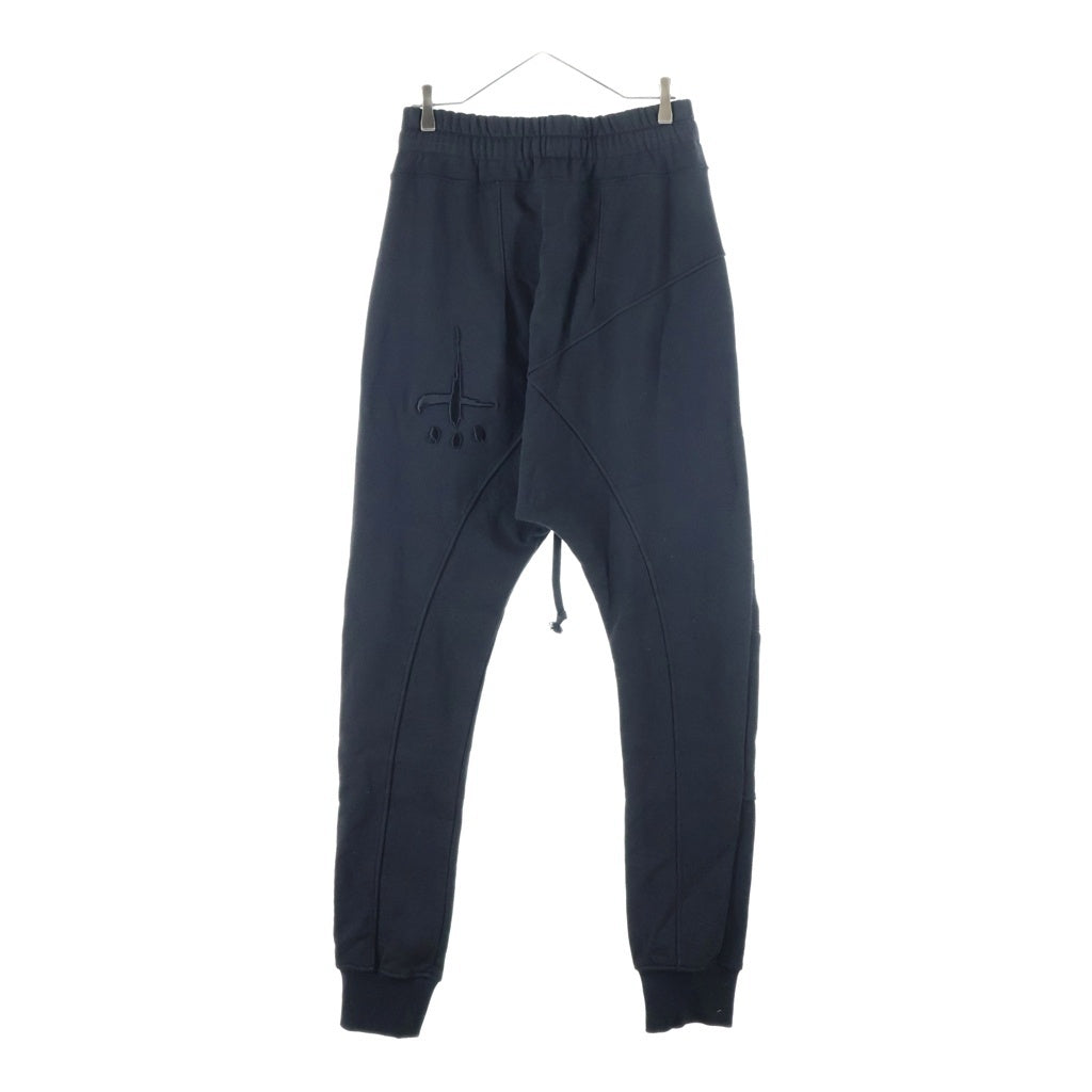 cvtvlist(カタリスト) 3D LOGO USUAL PANTS ロゴ刺繍 サルエルパンツ スウェットパンツ ブラック 230112RF03