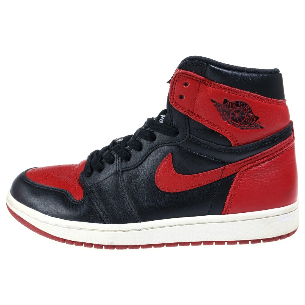 NIKE(ナイキ) AIR JORDAN 1 RETRO HIGH OG BRED BANNED 555088-001 エアジョーダン1 レトロ ブレッド バンド ハイカットスニーカー ブラック/レッド US8.5/26.5cm