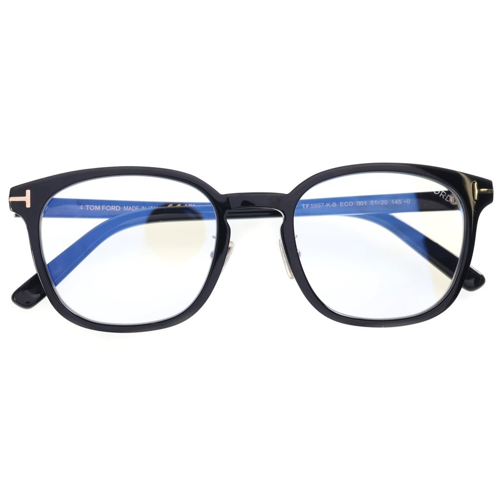 TOM FORD(トムフォード) アジアンフィット ウェリントンフレーム クリアレンズ サングラス メガネ ブラック TF5997-K-B