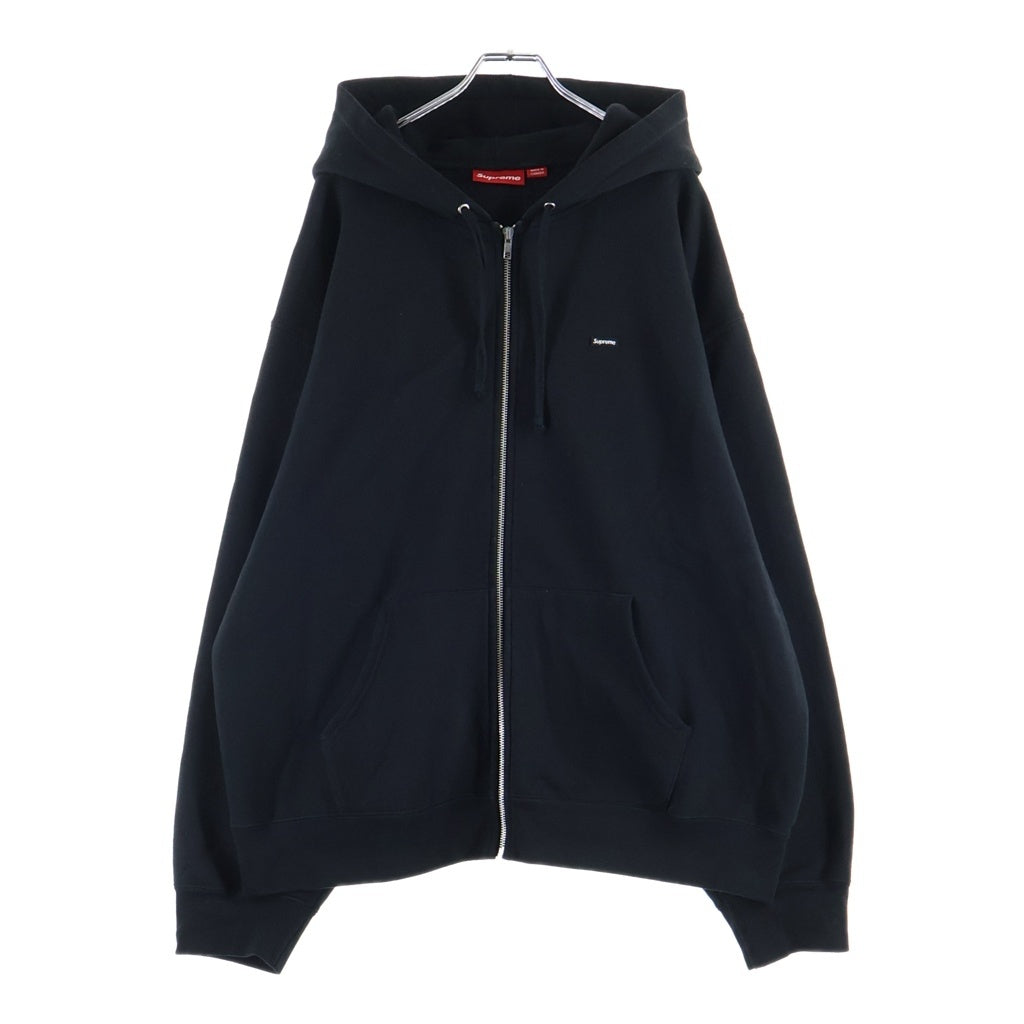 SUPREME(シュプリーム) 24AW Small Box Zip Up Hooded Sweatshirt スモールボックスロゴ スウェット ジップアップパーカー ブラック