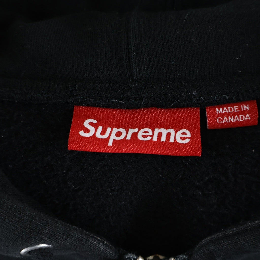 SUPREME(シュプリーム) 24AW Small Box Zip Up Hooded Sweatshirt スモールボックスロゴ スウェット ジップアップパーカー ブラック