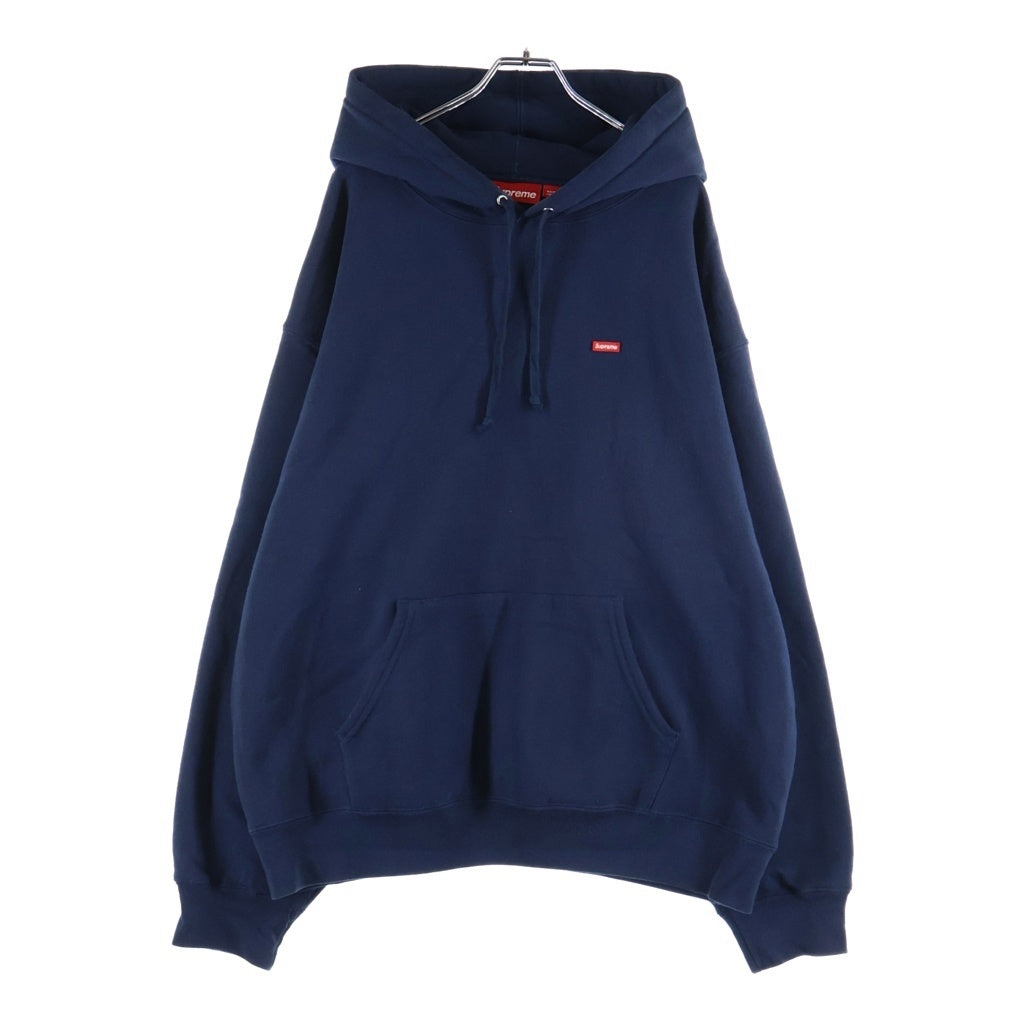 SUPREME(シュプリーム) 25AW Small Box Hooded Sweatshirt スモールボックスロゴ刺繍 プルオーバー スウェットパーカー フーディー ネイビー