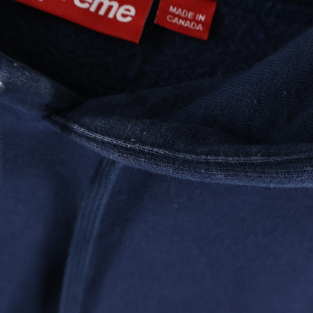 SUPREME(シュプリーム) 25AW Small Box Hooded Sweatshirt スモールボックスロゴ刺繍 プルオーバー スウェットパーカー フーディー ネイビー