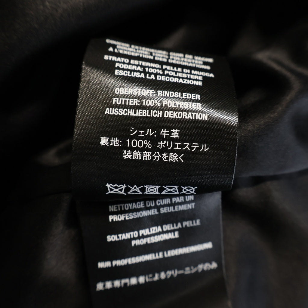 SUPREME(シュプリーム) 25AW x Schott Leather Clip Jacket ショット レザー クリップ ジャケット ブラック