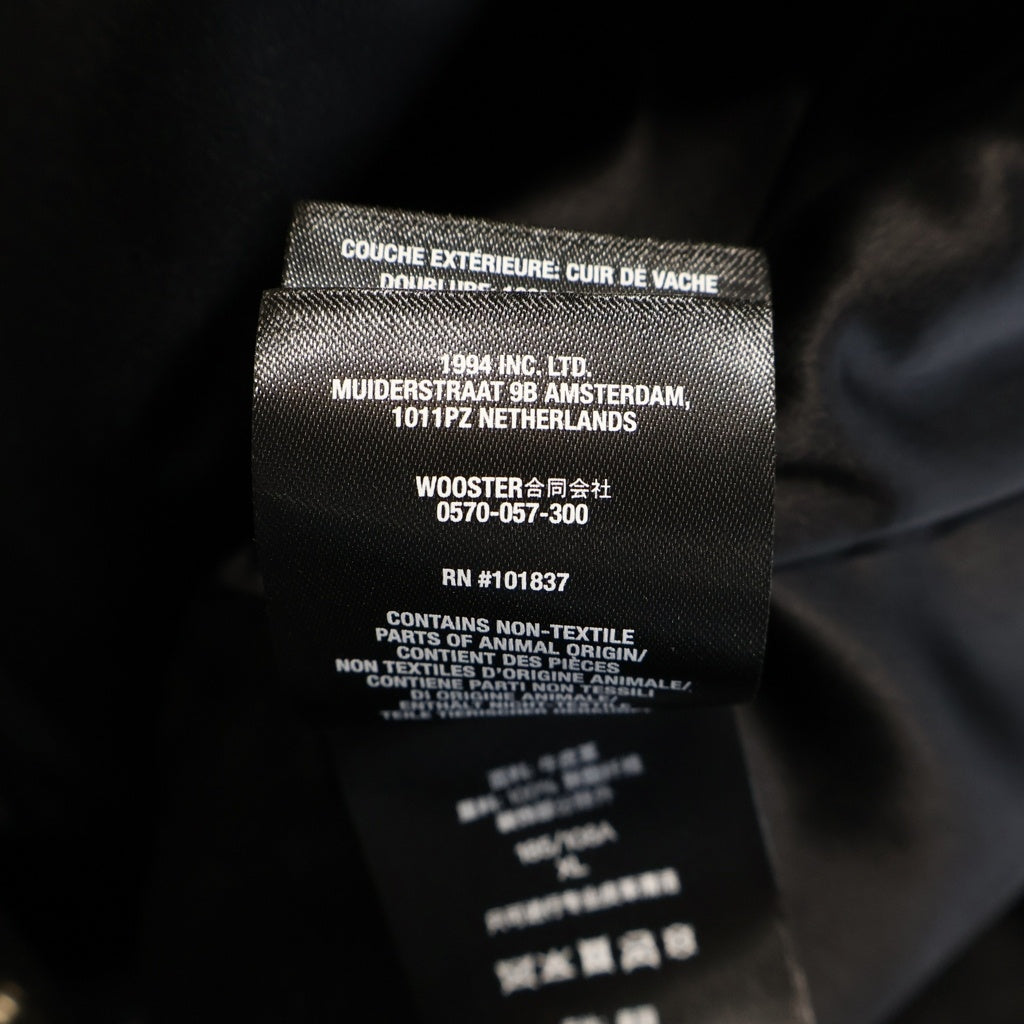 SUPREME(シュプリーム) 25AW x Schott Leather Clip Jacket ショット レザー クリップ ジャケット ブラック