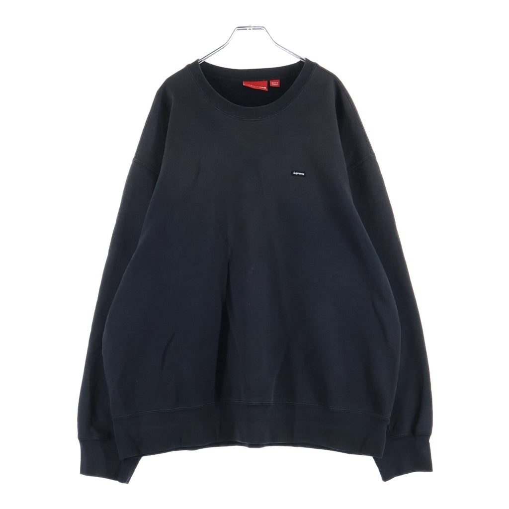 SUPREME(シュプリーム) 22AW Small Box Crewneck Charcoal スモールボックスロゴクルーネックスウェットトレーナー ブラック