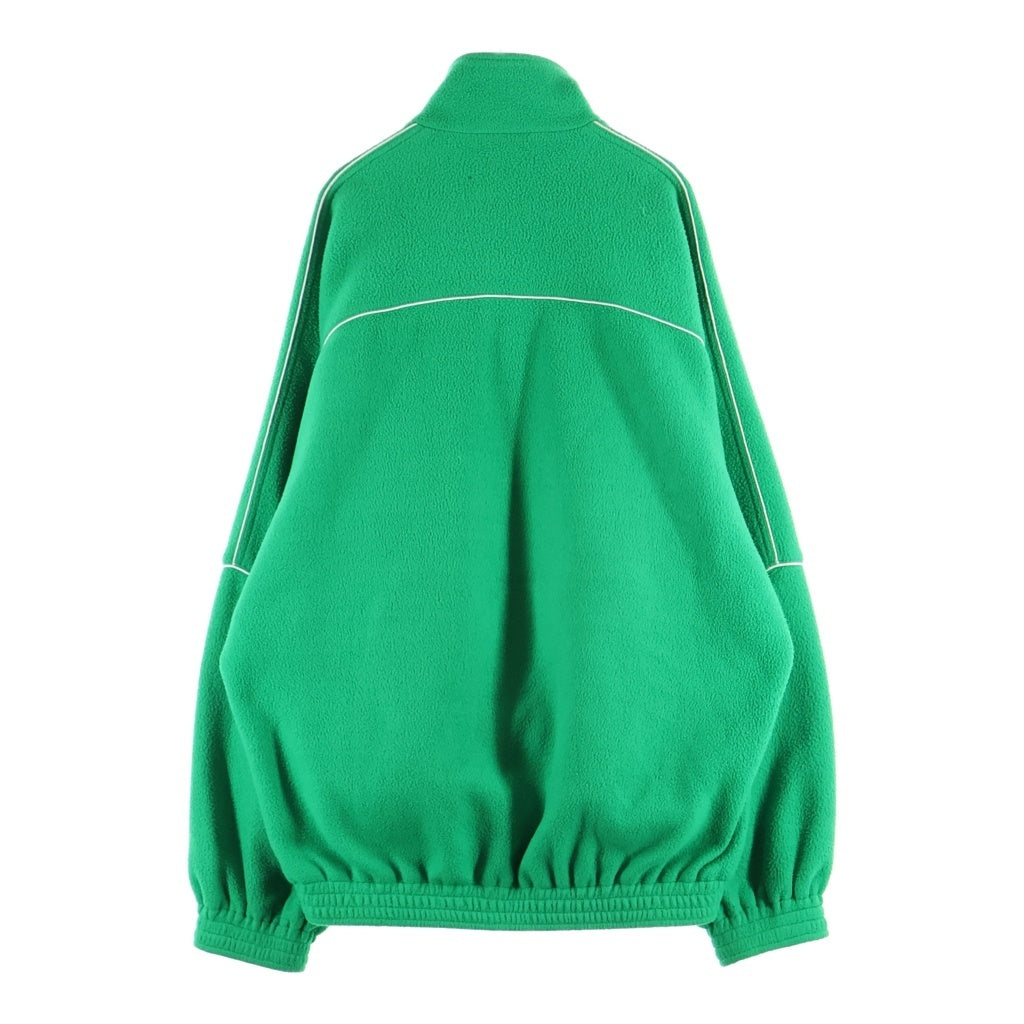 BALENCIAGA(バレンシアガ) 21SS FLEECE TRACK JACKET フリーストラックジャケット パイピングラインフリースオーバーサイズジップジャケット グリーン 642337 TJQ32