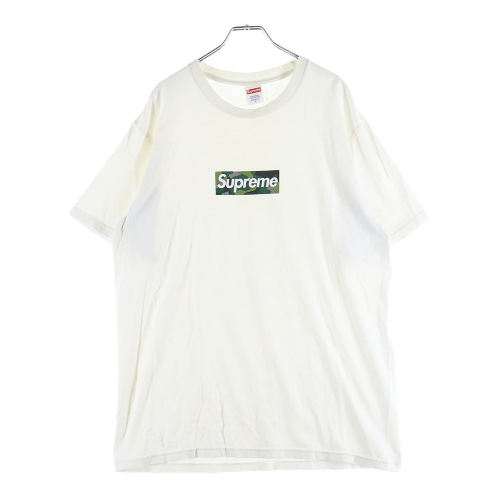 SUPREME(シュプリーム) 23AW Box Logo Tee Camo カモフラージュ 迷彩 ボックスロゴ クルーネック 半袖Tシャツ カットソー ホワイト