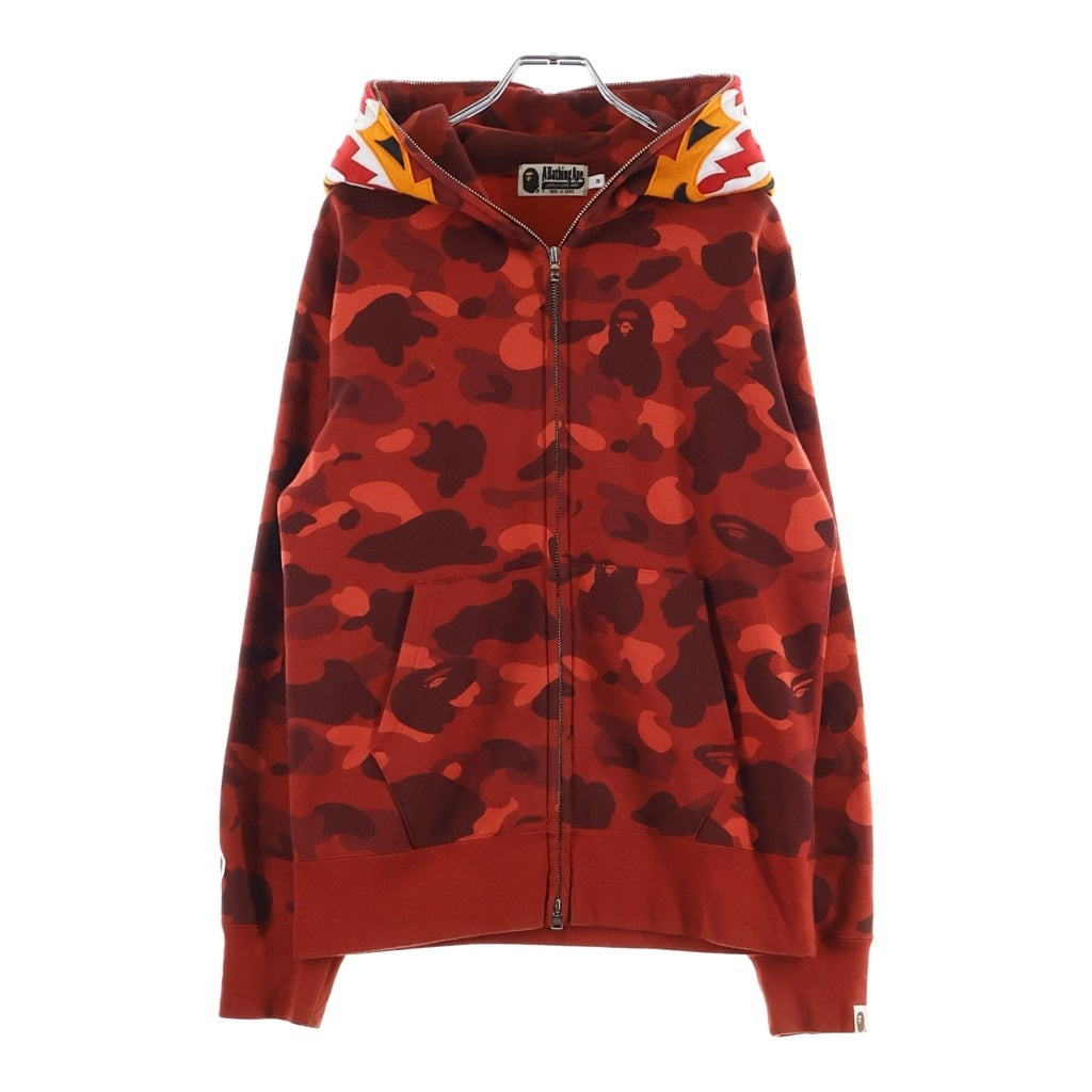 A BATHING APE(アベイシングエイプ) COLOR CAMO TIGER FULL HOODIE カラーカモ タイガーフルジップパーカー ジップアップフーディー レッド 001ZPG301006X