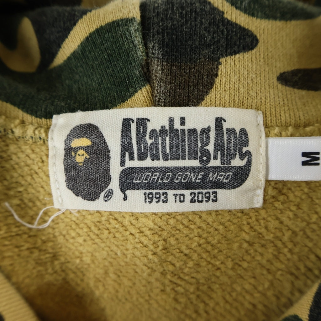 A BATHING APE(アベイシングエイプ) 1st CAMO COLLEGE PULLOVER HOODIE 1stカモ コラージュ プルオーバーフーディー パーカー ベージュ 001PPE751023X