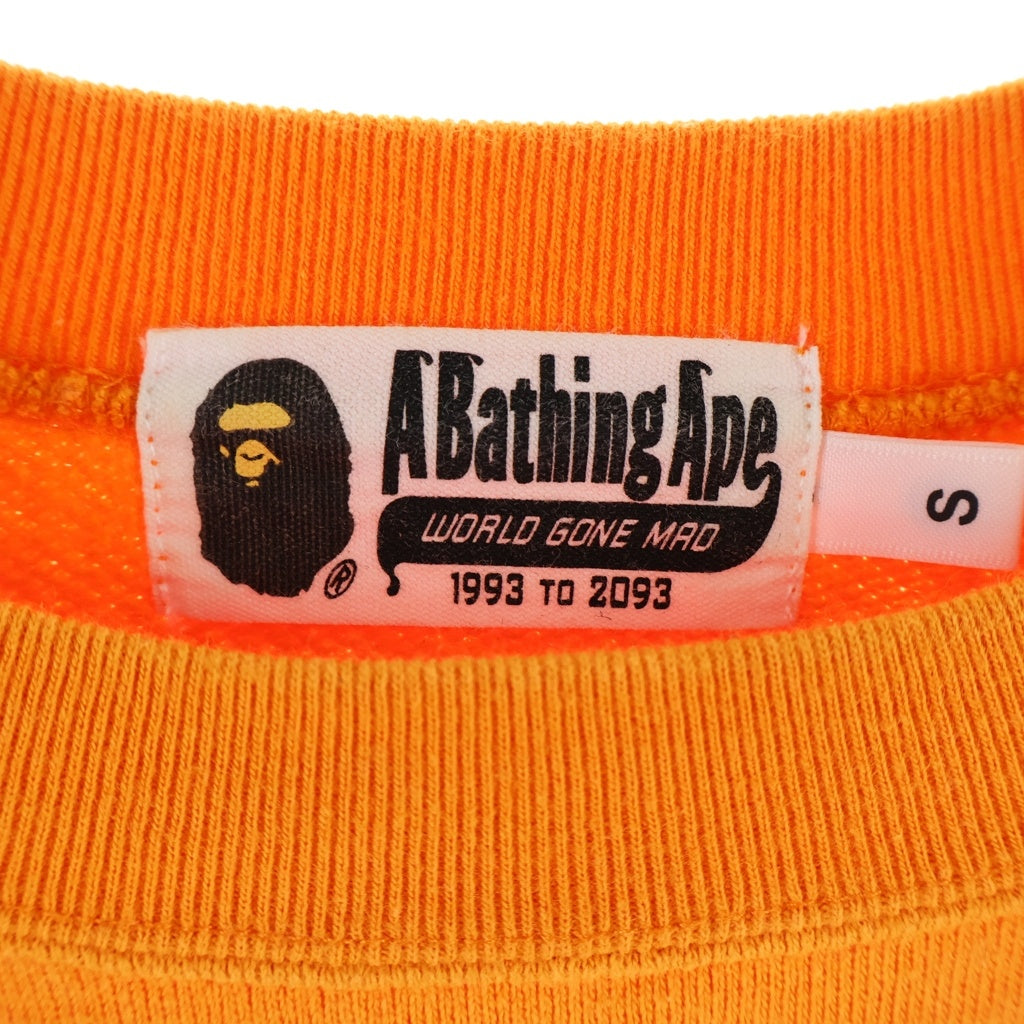 A BATHING APE(アベイシングエイプ) SHARK ZIP CREWNECK シャーク フロントジップ クルーネックスウェット スウェット トレーナー オレンジ 001SWD801003X