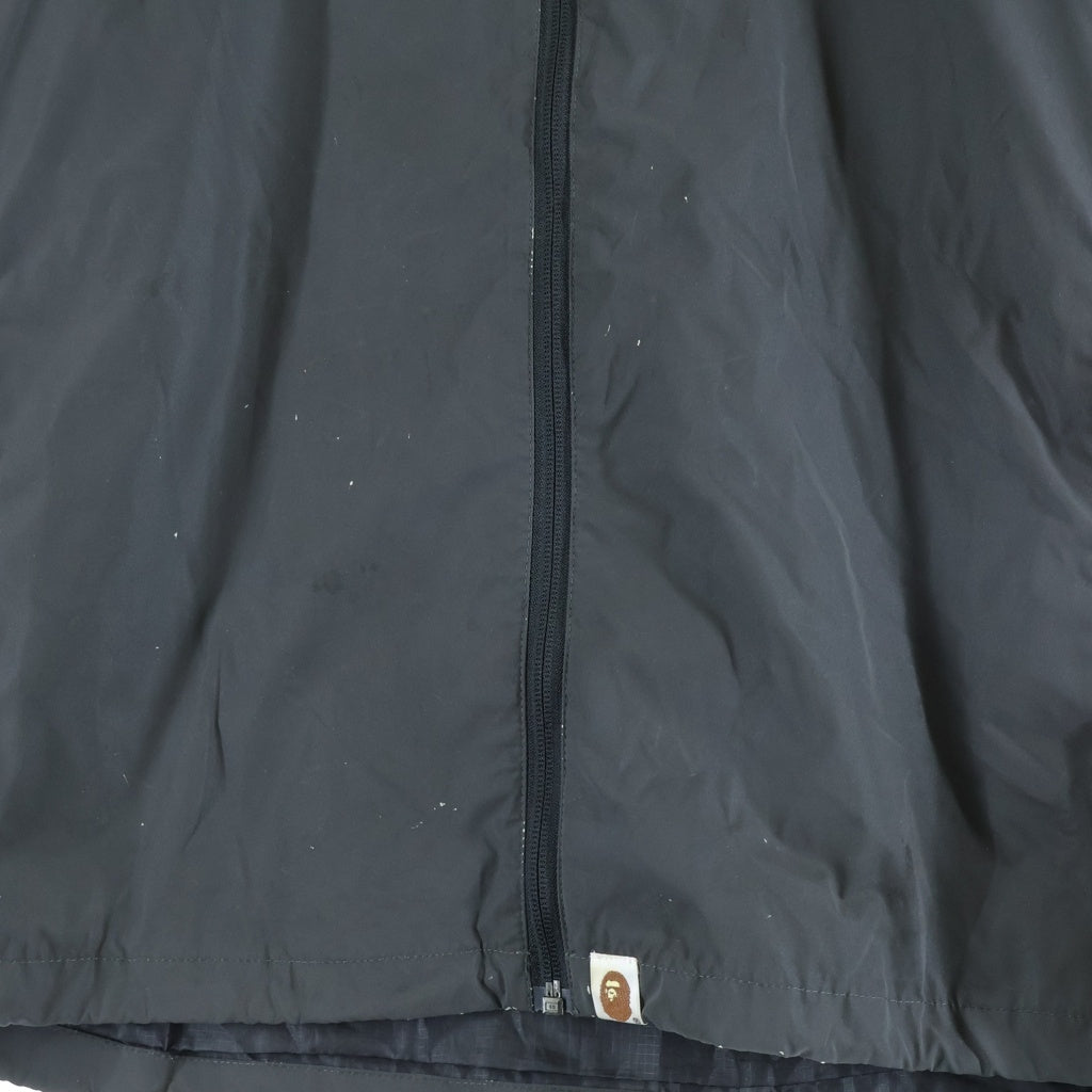 A BATHING APE(アベイシングエイプ) REFLECTOR SHARK HOODIE JACKET リフレクター シャーク フーディージャケット ジップアップナイロンジャケット グレー 001LJE301011X