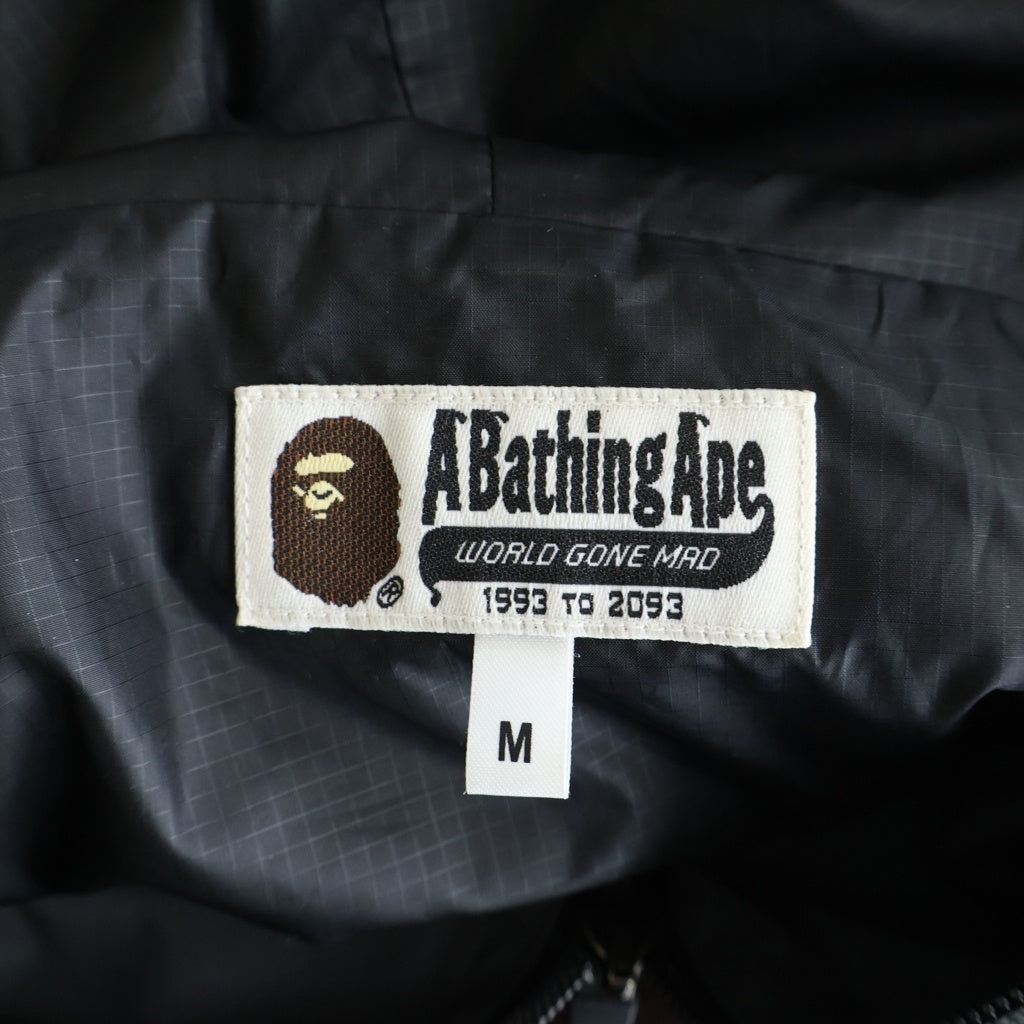 A BATHING APE(アベイシングエイプ) REFLECTOR SHARK HOODIE JACKET リフレクター シャーク フーディージャケット ジップアップナイロンジャケット グレー 001LJE301011X
