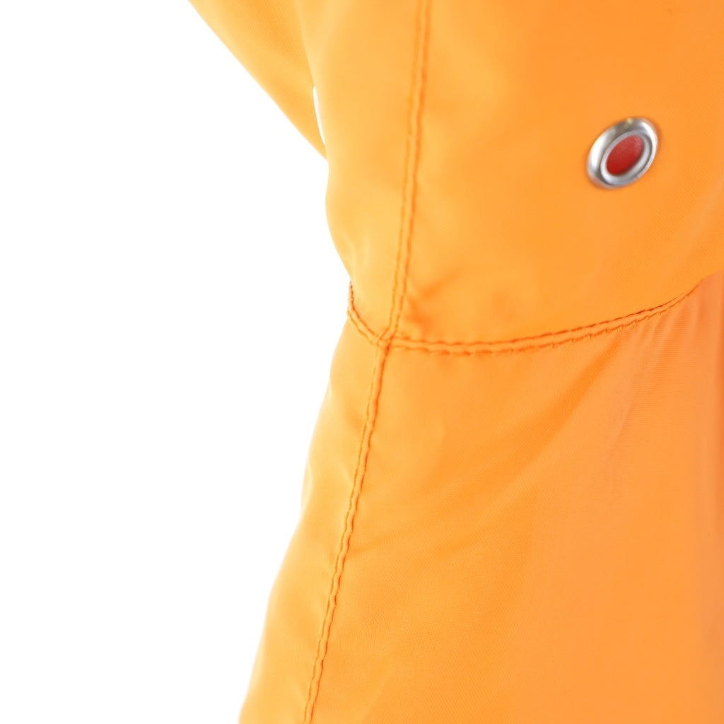 A BATHING APE(アベイシングエイプ) TIGER FULL ZIP HOODIE DOWN JACKET タイガー フルジップフーディー ダウンジャケット レディース オレンジ