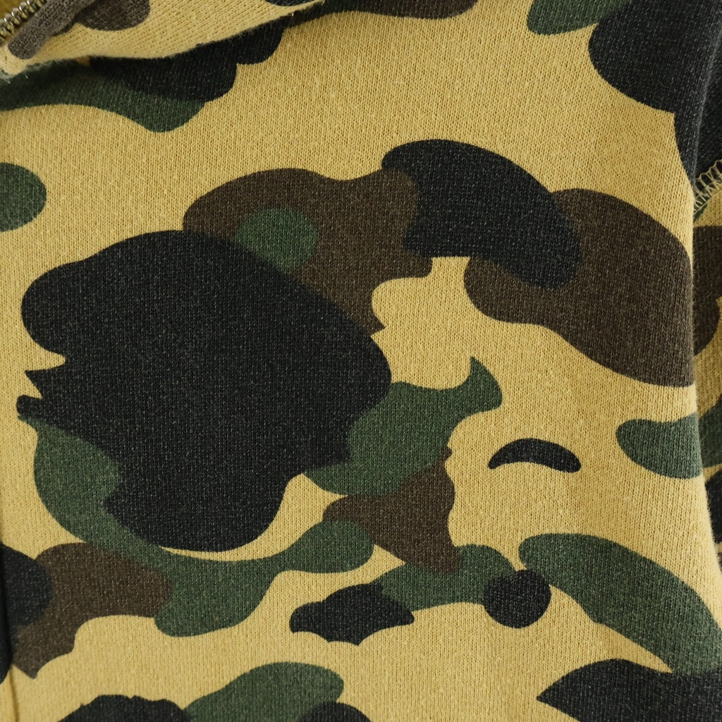 A BATHING APE(アベイシングエイプ) 1ST CAMO SHARK FULL ZIP HOODIE 1stカモ シャーク フルジップフーディー ジップアップパーカー ベージュ 001ZPD301008X