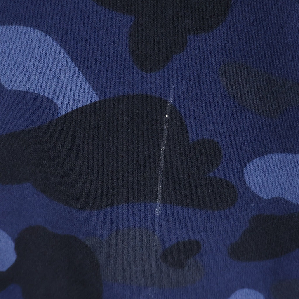 A BATHING APE(アベイシングエイプ) COLOR CAMO TIGER FULL ZIP HOODIE カラーカモ タイガー フルジップフーディー ジップアップパーカー レディース ネイビー 001ZPG302006X