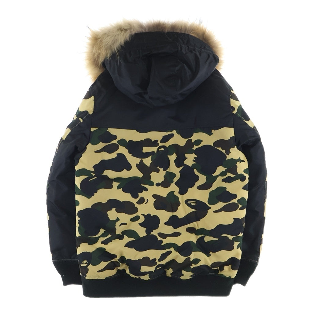 A BATHING APE(アベイシングエイプ) 1ST CAMO OVERSIZED HOODIE DOWN JACKET 1stカモ オーバーサイズフーディー ダウンジャケット レディース ベージュ 001HJF802504X