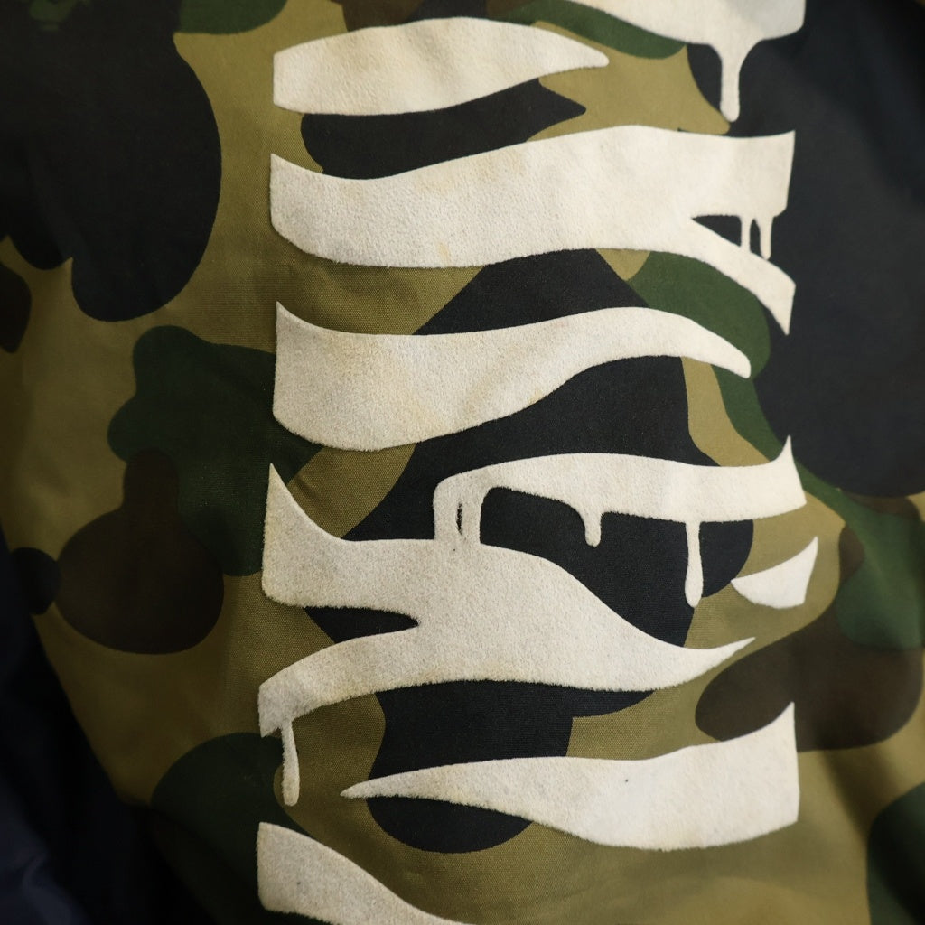 A BATHING APE(アベイシングエイプ) TIGER HULL ZIP HOODIE DOWN JACKET タイガー フルジップフーディー ダウンジャケット ネイビー