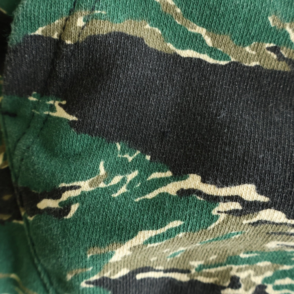A BATHING APE(アベイシングエイプ) TIGER CAMO COLLEGE PULLOVER HOODIE タイガーカモ カレッジ プルオーバーフーディー パーカー ブラック/グリーン 001PPF701003X