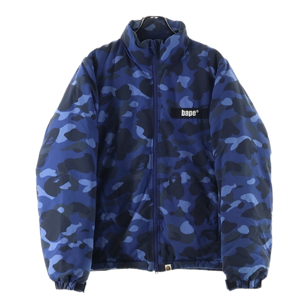 A BATHING APE(アベイシングエイプ) COLOR CAMO DOWN JACKET カラーカモ ダウンジャケット ブルー 001HJC801010X